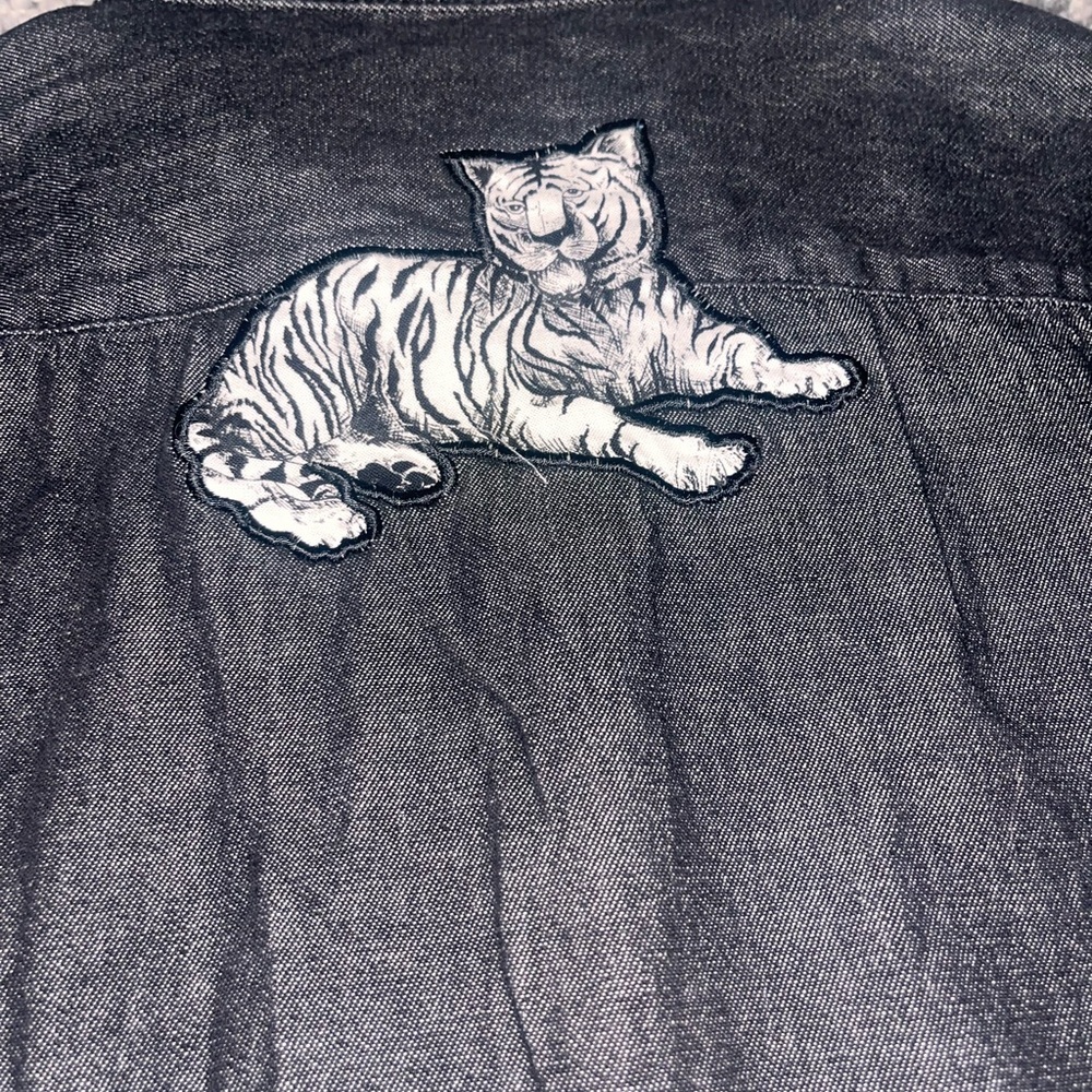 Quaker factory Safari Animal Print Shirt streetwear - Picture 6 of 6